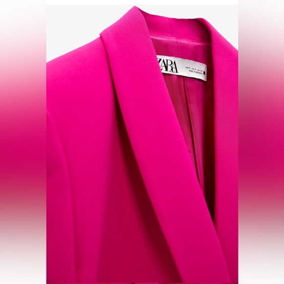 NWT! Zara Fuchsia Blazer! Size XS! - Picture 5 of 13